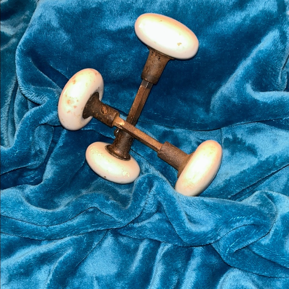 Vintage White Porcelain Door Knobs